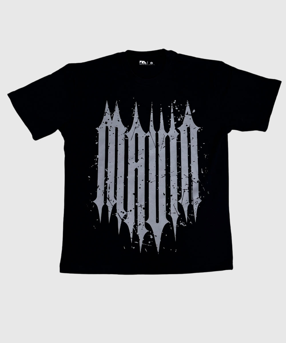 "GOTHIC OVERSIZED TEE" BLACK