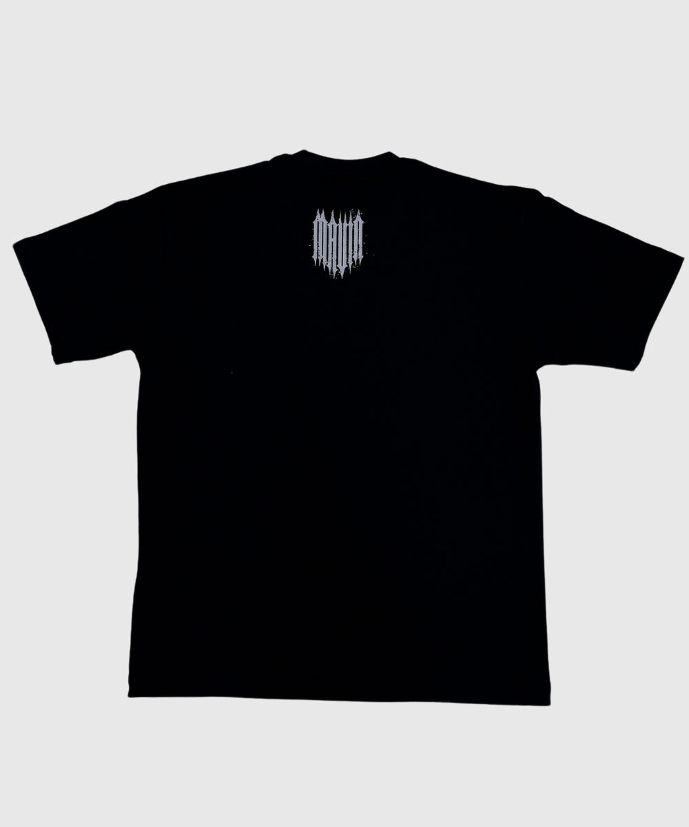 "GOTHIC OVERSIZED TEE" BLACK