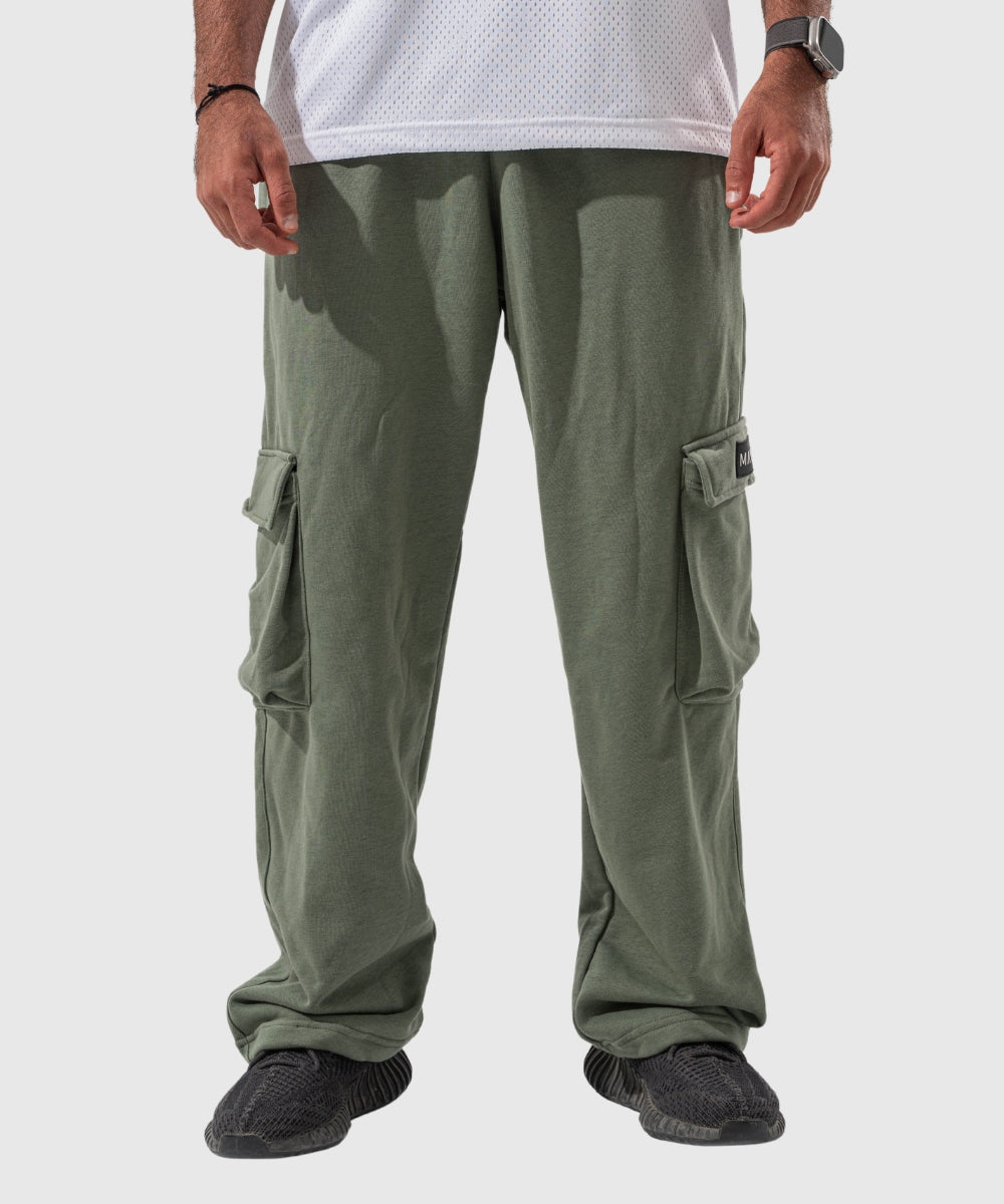 "LEGACY BAGGY JOGGERS" OLIVE GREEN