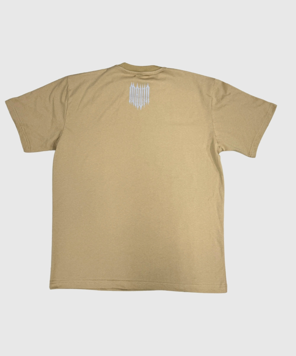 "GOTHIC OVERSIZED TEE" BEIGE