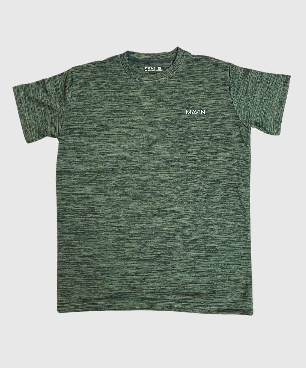 "SLM FIT TRAINING TEE" ARMY GREEN