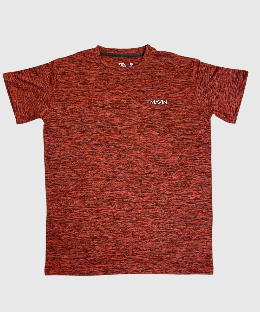 "SLM FIT TRAINING TEE" ARMY RED