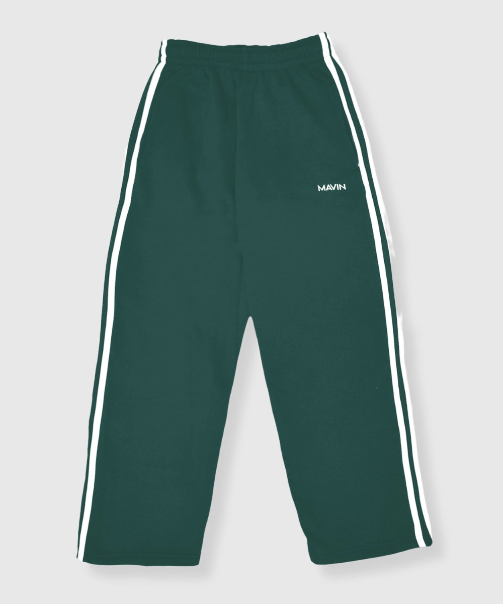 ESSENTIAL STRIPE SWEATPANTS "OLIVE"