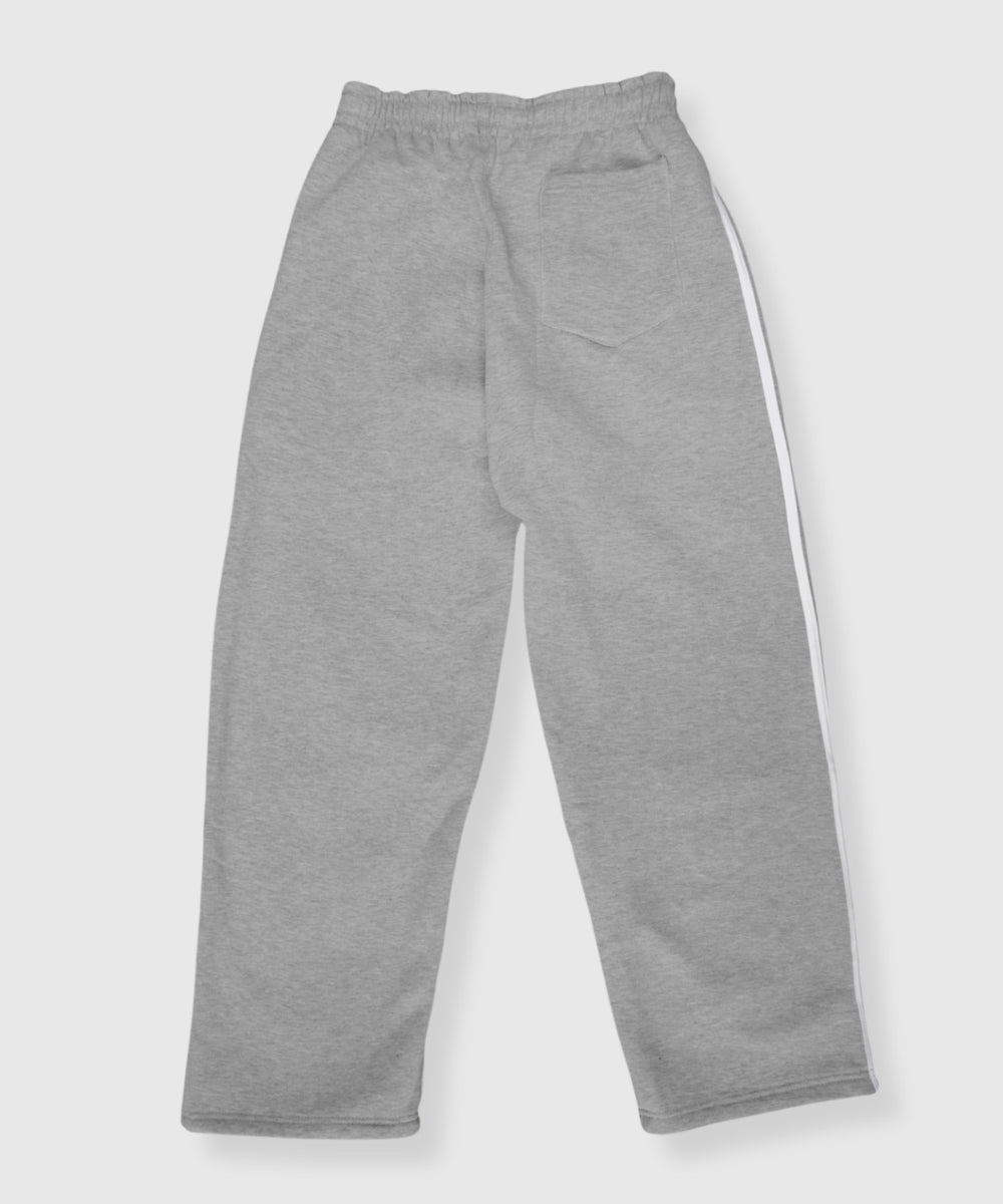 ESSENTIAL STRIPE SWEATPANTS "GREY"