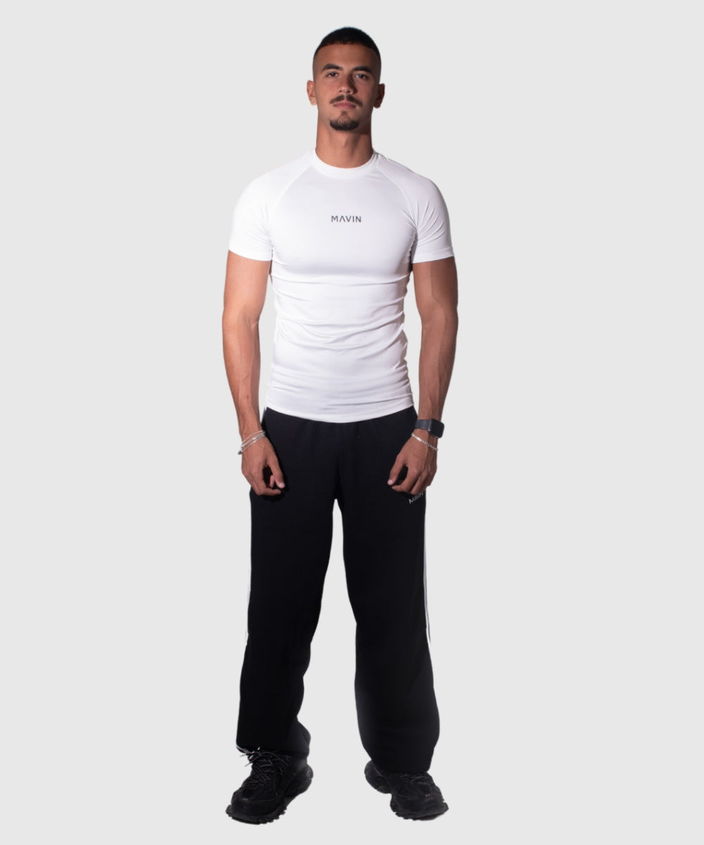 BASIC COMPRESSION TEE "WHITE"