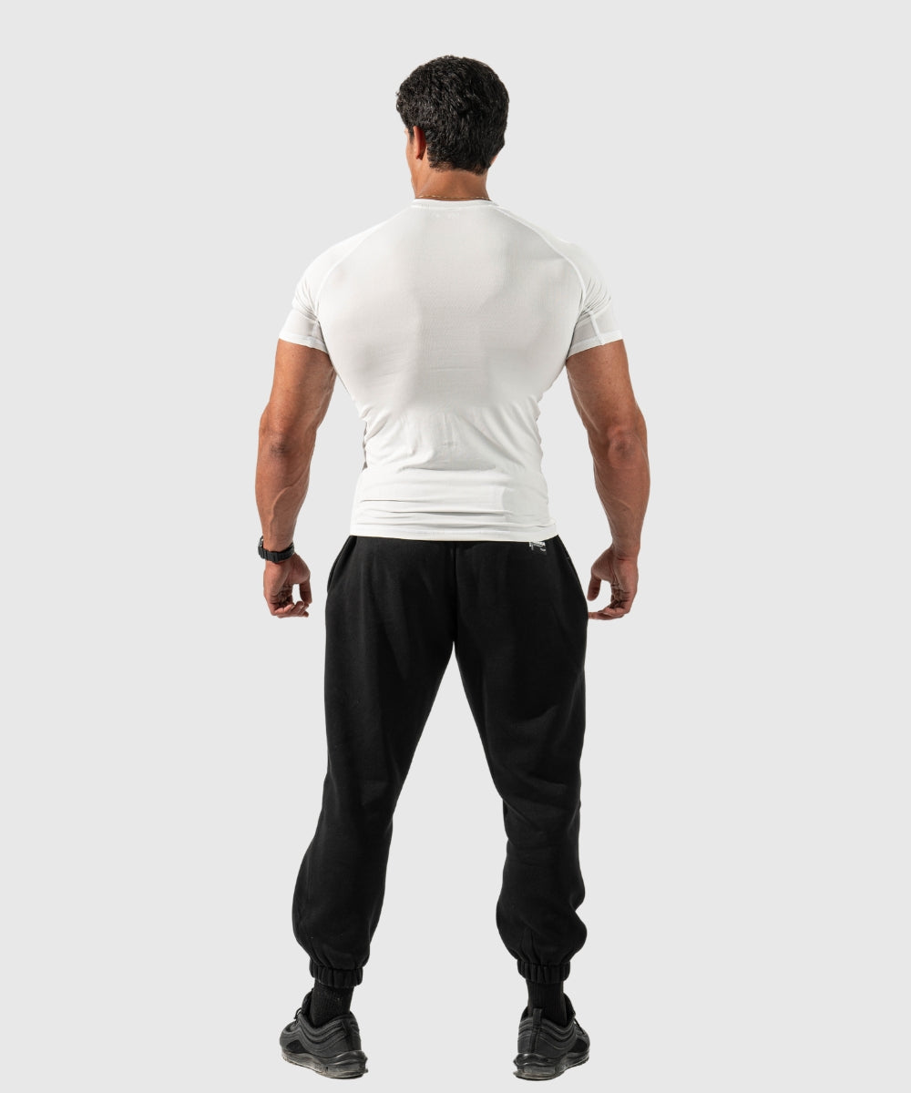 "COMPRESSION TEES" SHORT SLEEVE WHITE