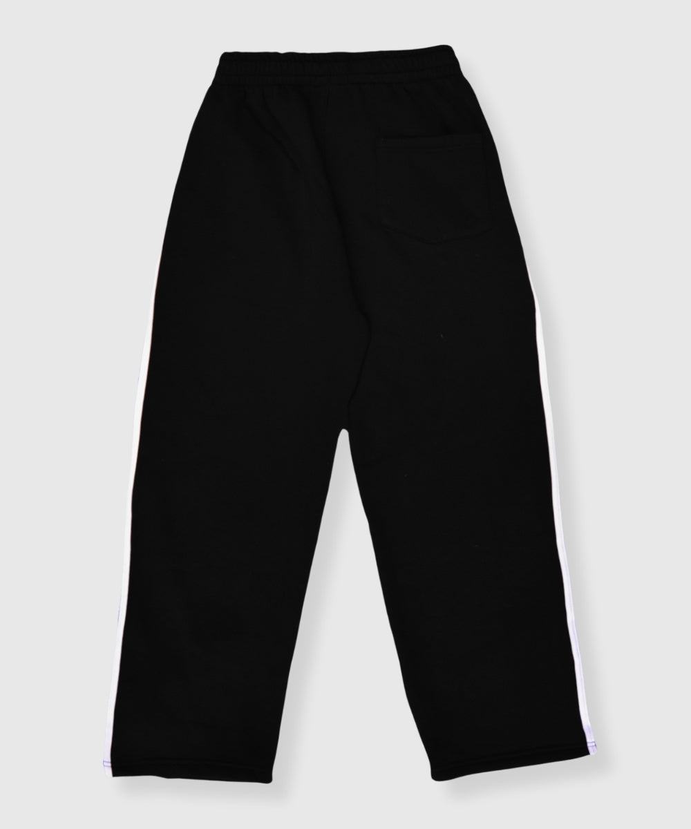 ESSENTIAL STRIPE SWEATPANTS "BLACK"