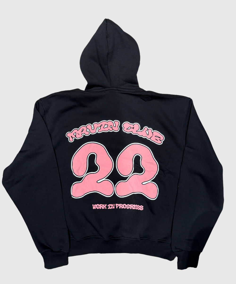 "BLACK" Mavin Club Puff Hoodie