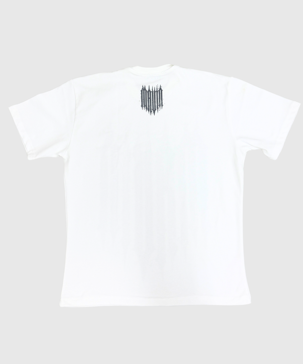 "GOTHIC OVERSIZED TEE" WHITE